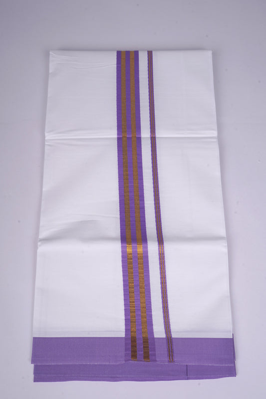 FS-100 W/S DHOTI  2.00 MTR - Violet