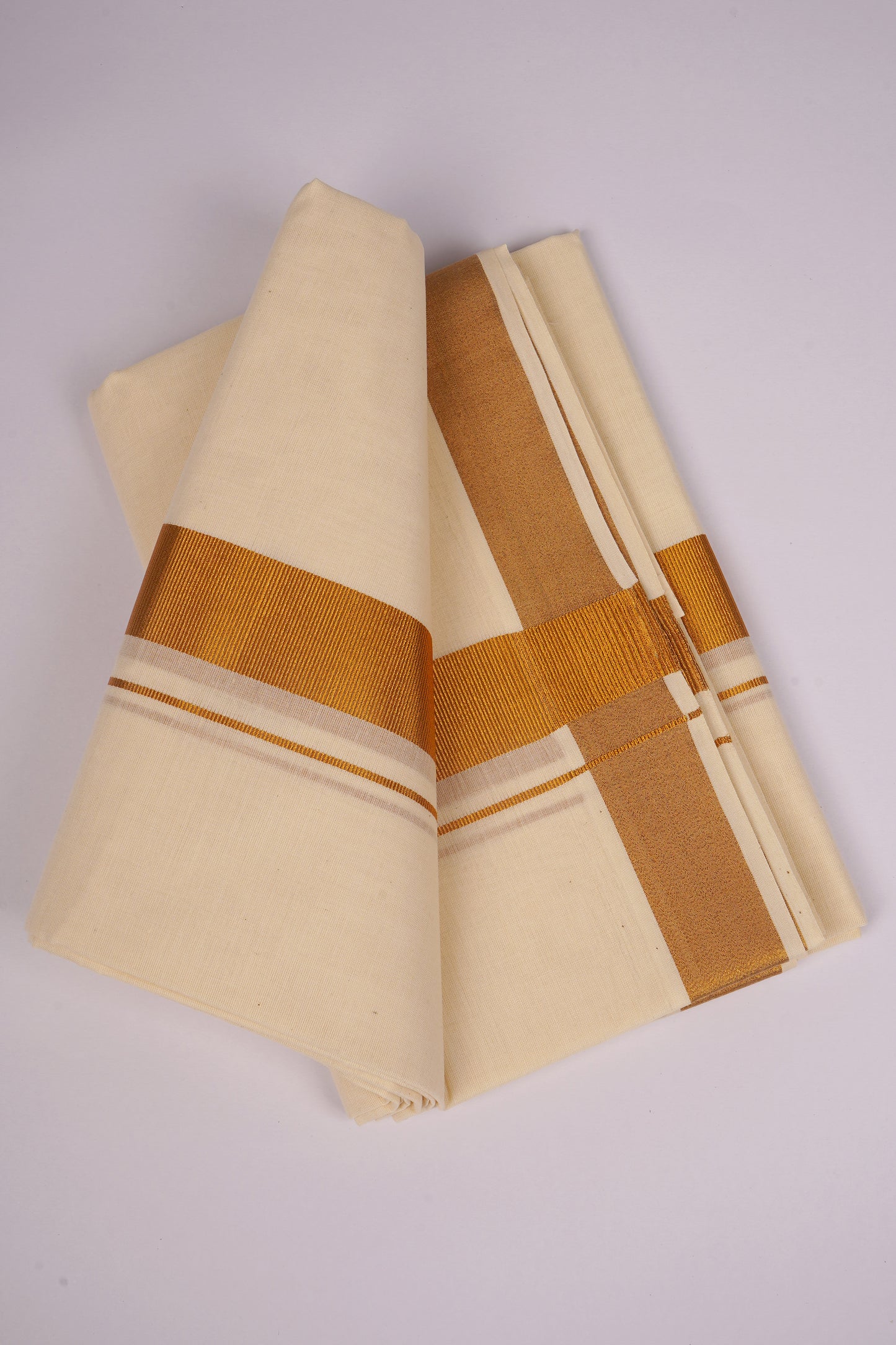 GLD-07C CREAM DOUBLE DHOTI  3.80 MTR
