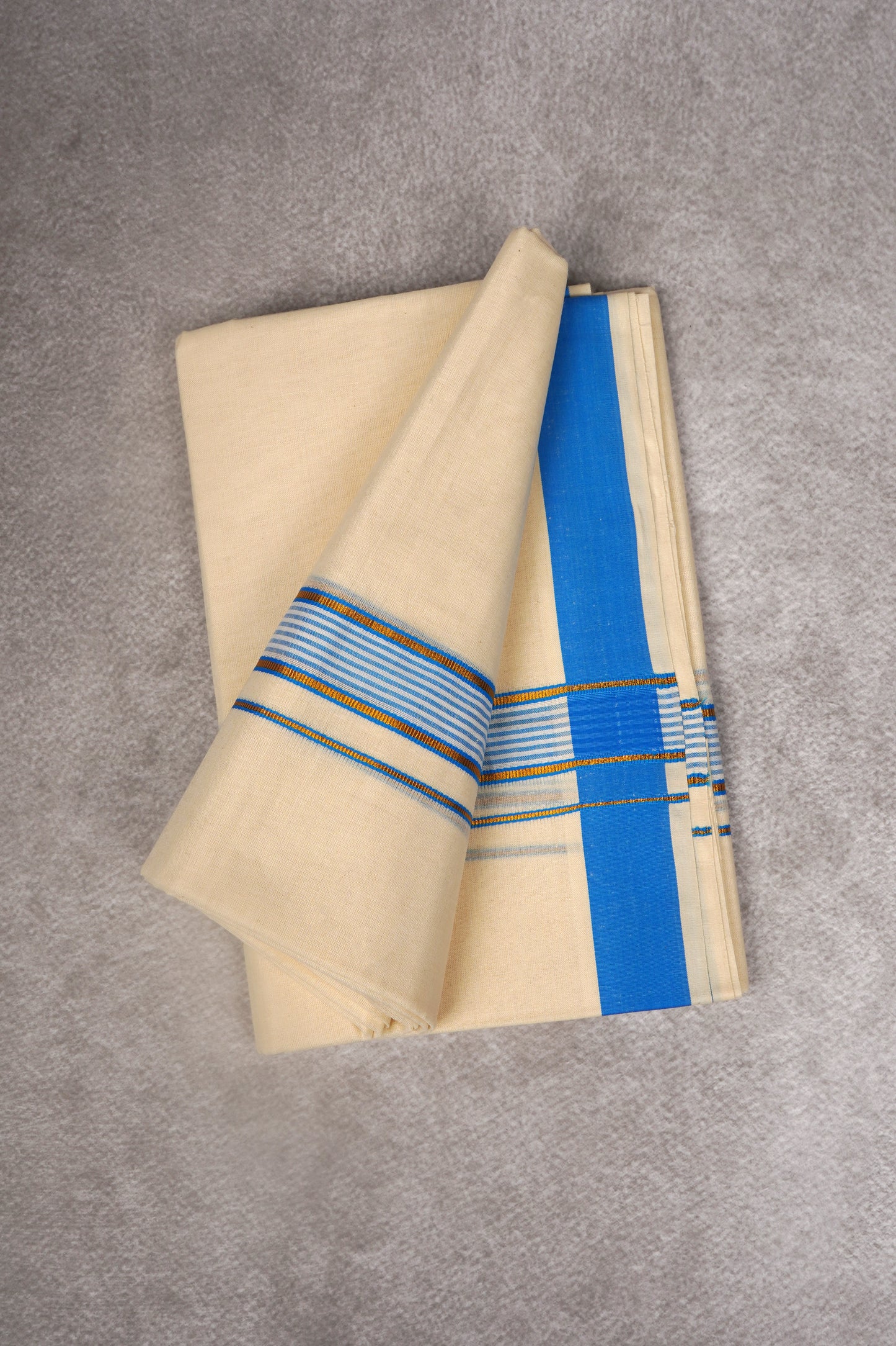 FD-186C C/D DHOTI  3.80 MTR-Blue