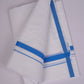 HD-23 WHITE DOUBLE DHOTI  4.00 MTR - blue