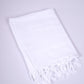 DOUBLE CLOTH WHITE COTTON - WBT-08 BATH TOWEL - 30X60 - WHITE