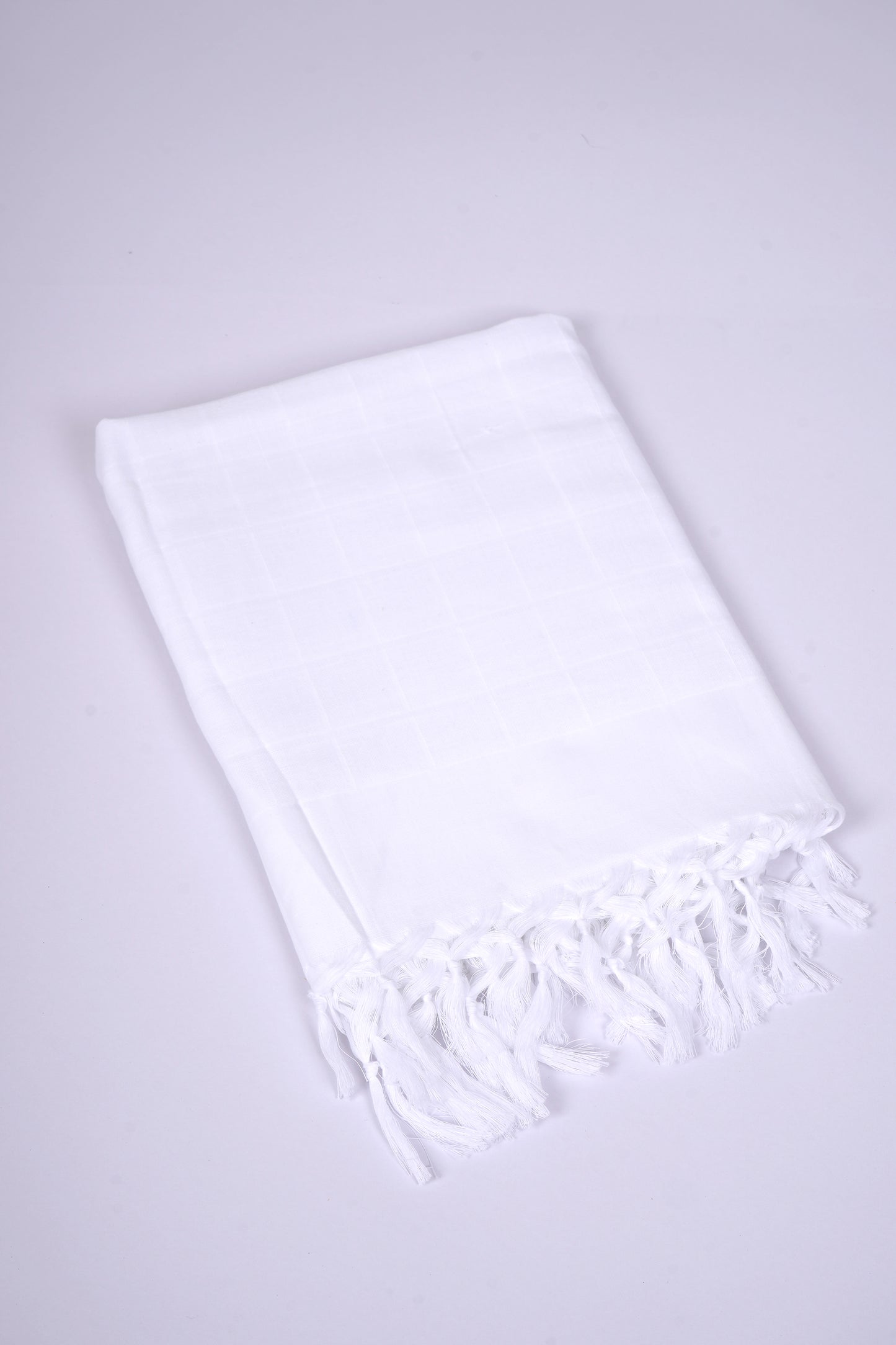 DOUBLE CLOTH WHITE COTTON - WBT-08 BATH TOWEL - 30X60 - WHITE