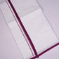 HD-28 WHITE DOUBLE DHOTI  3.80 MTR - violet