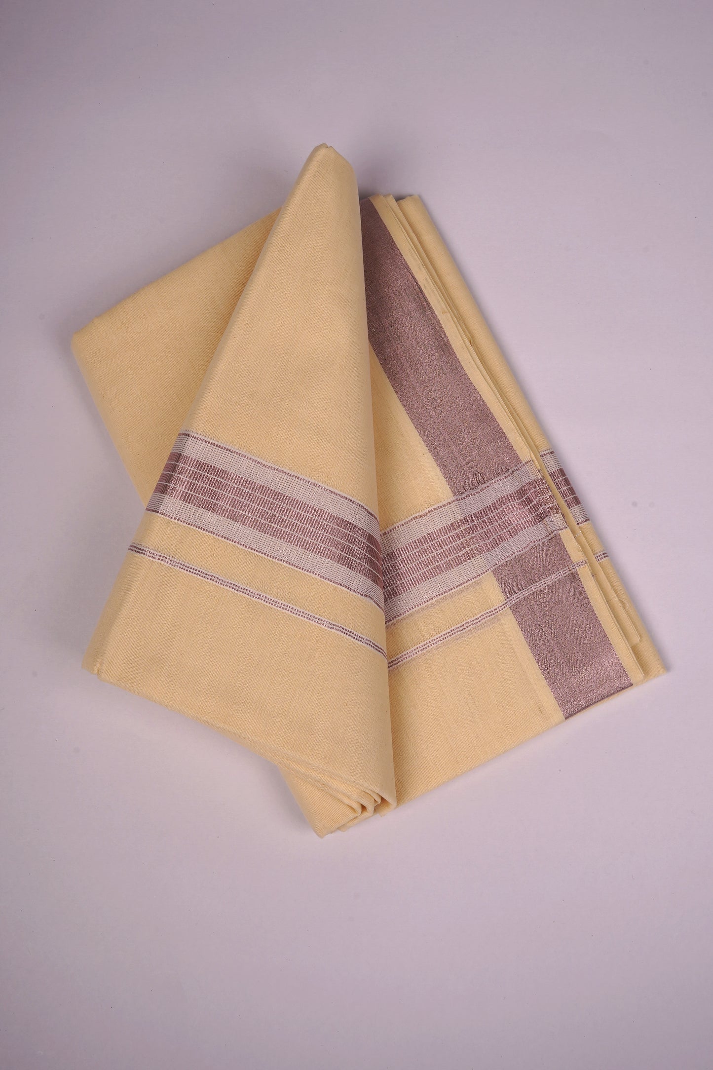 RGD-04C CREAM DOUBLE DHOTI  4.00 MTR