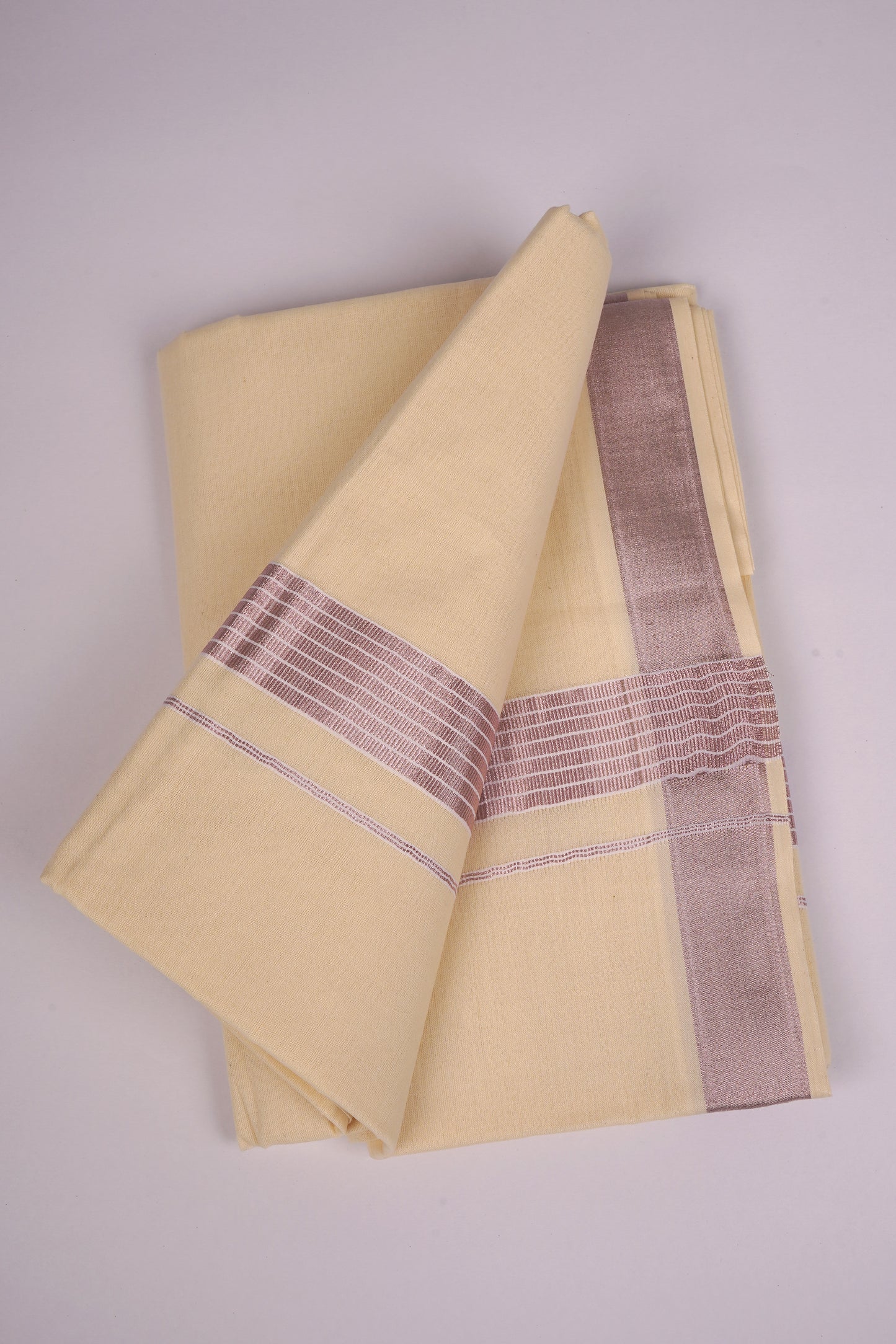 RGD-02C CREAM DOUBLE DHOTI  4.00 MTR