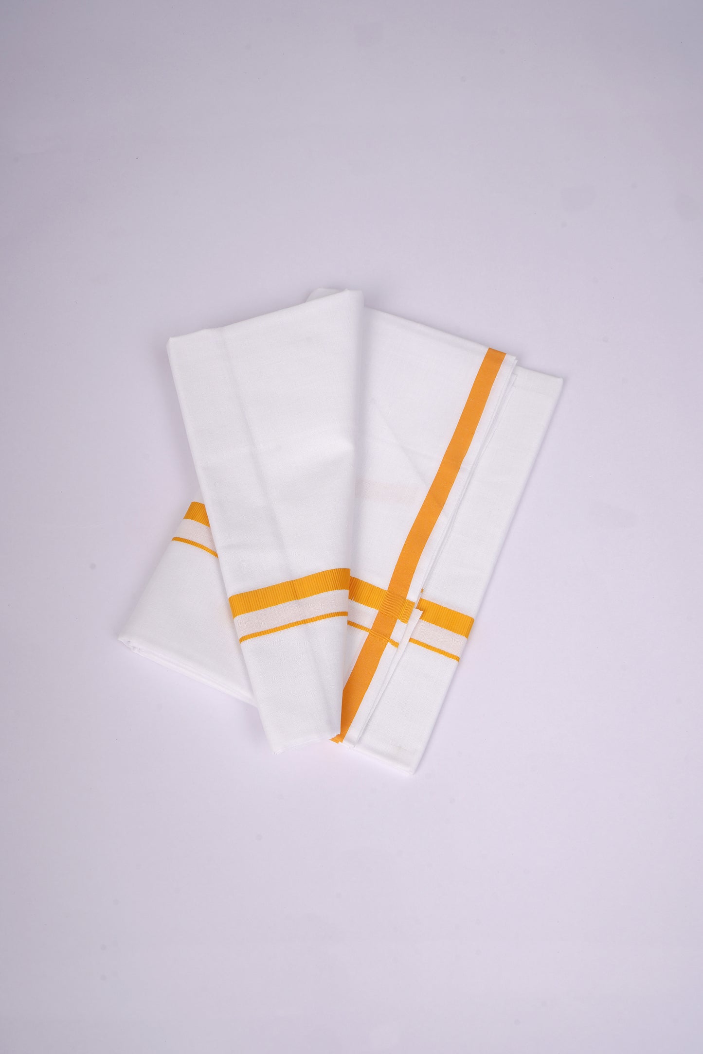 HS-19 W/S DHOTI  1.90 MTR - Gold Yellow