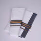 FS-100 W/S DHOTI  2.00 MTR - Navy Blue