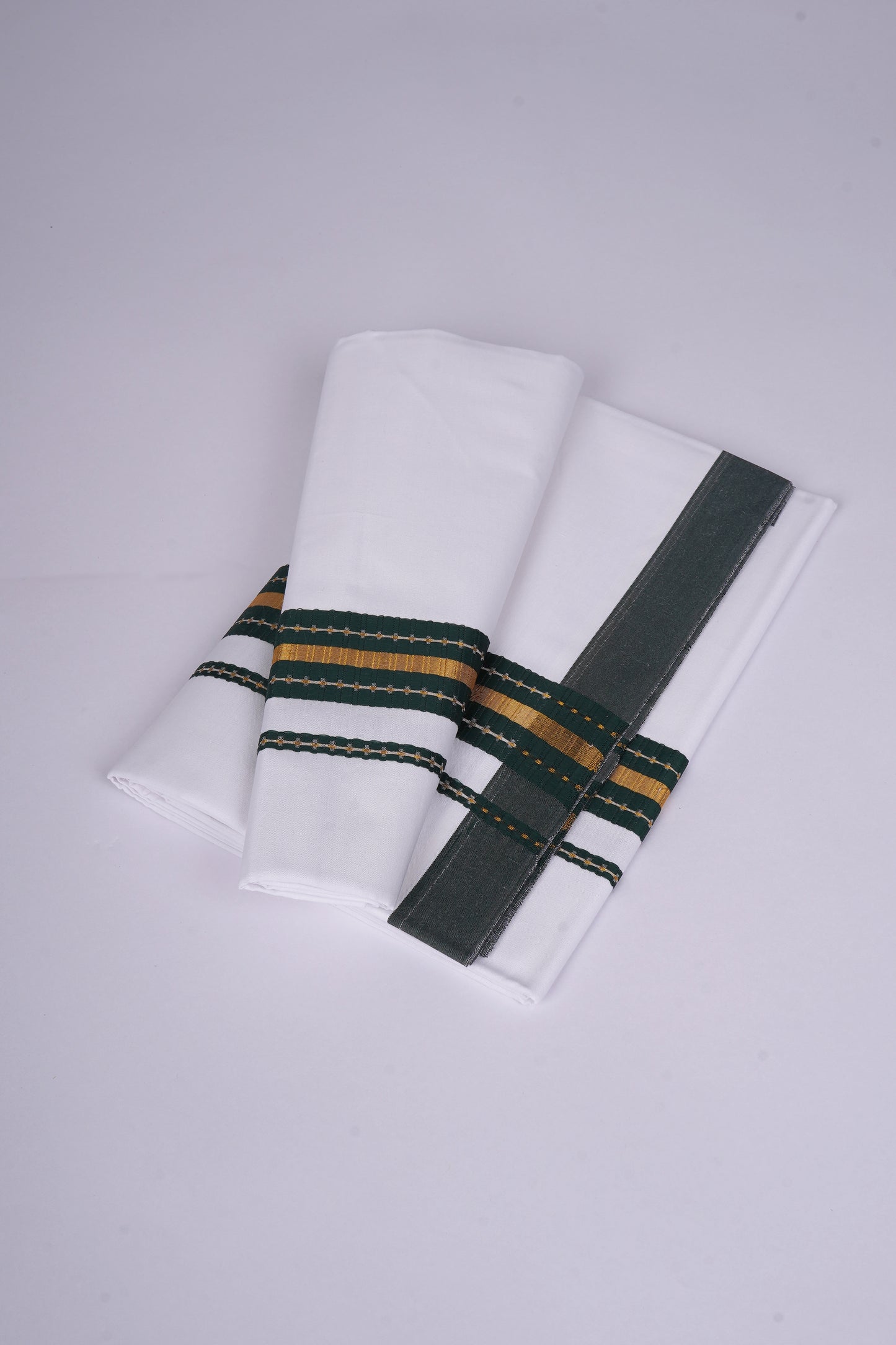 FS-108 W/S DHOTI  2.00 MTR - Dark Green