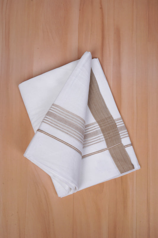 FCD-578 W/D DHOTI 3.80 MTR - Light Brown