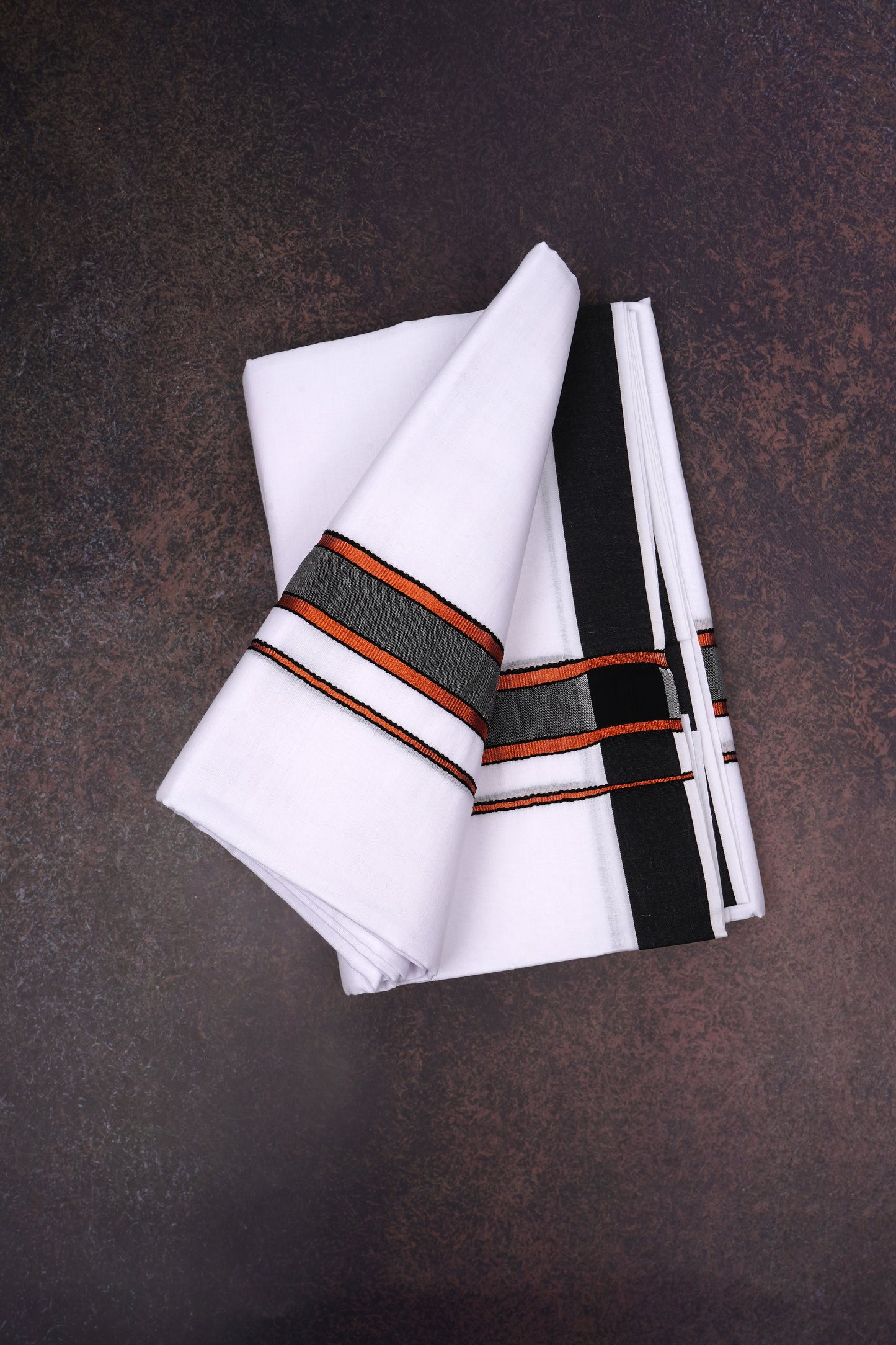FD-176 W/D DHOTI 3.80 MTR-Dark gray