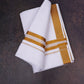 GLD-188 W/D DHOTI 4.00 MTR- Gold