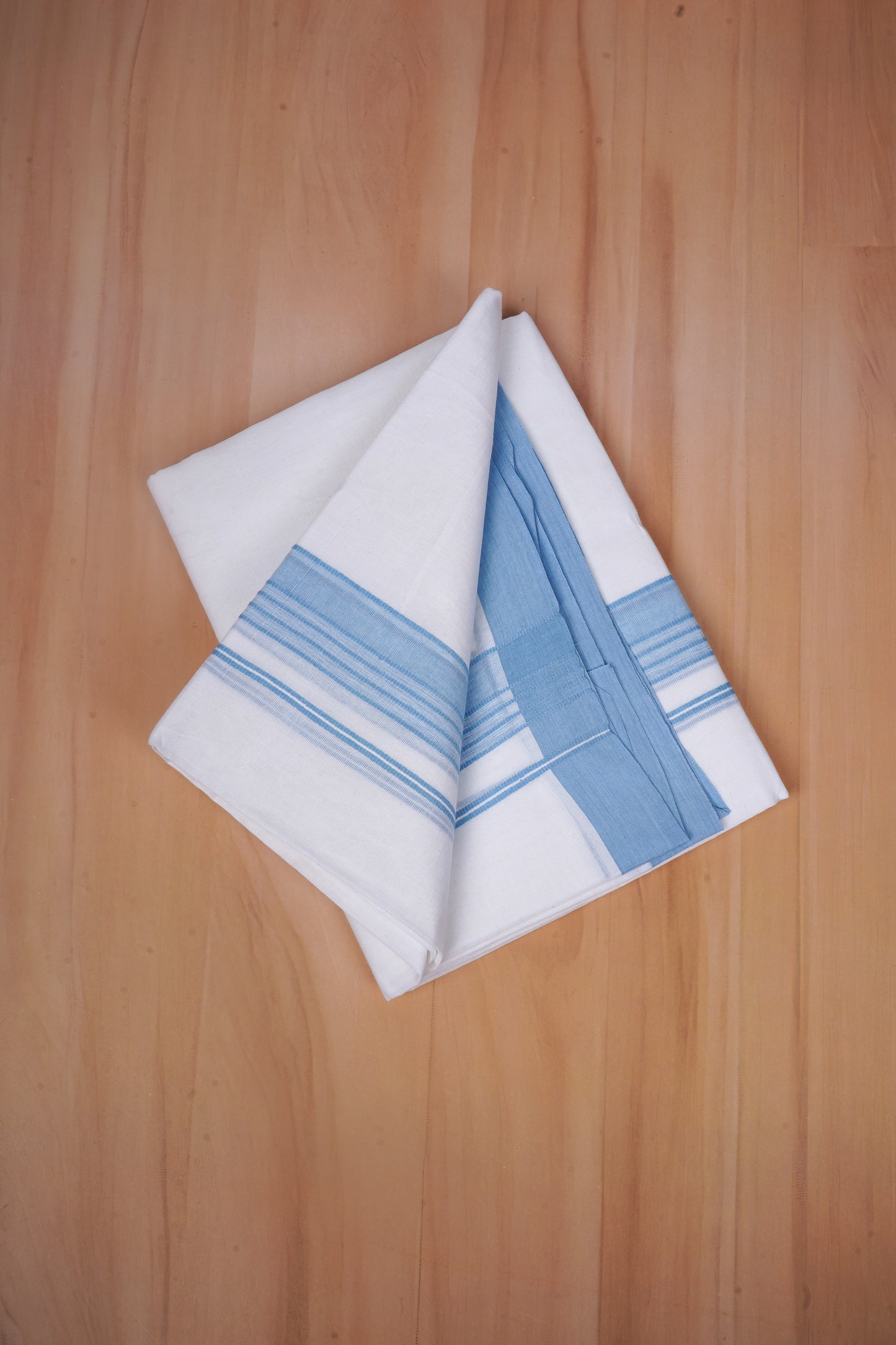FCD-580 W/D DHOTI 3.80 MTR - Sky Blue