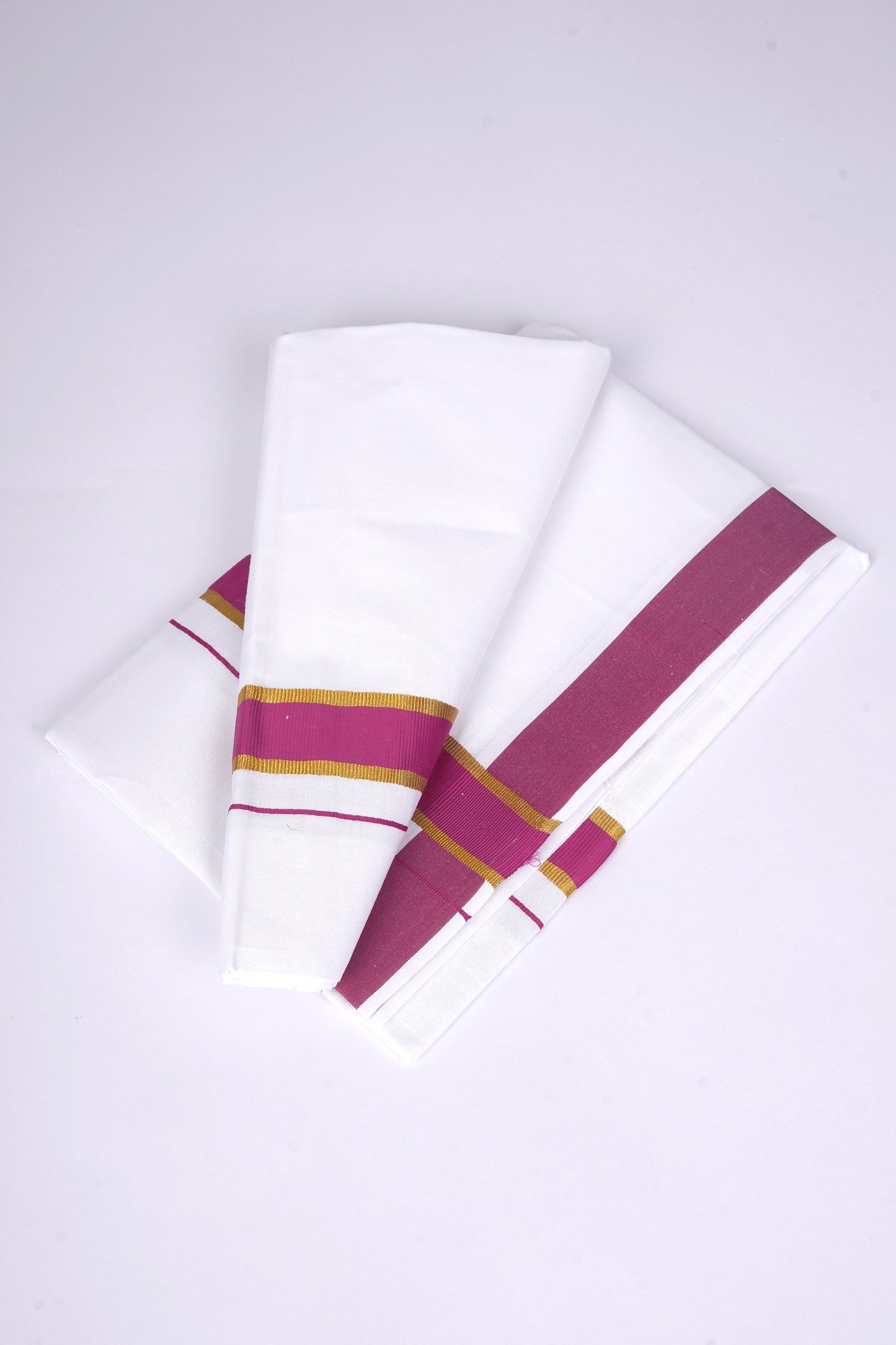 FS-115 W/S DHOTI 2.00 MTR - GOLD DARKVIOLET