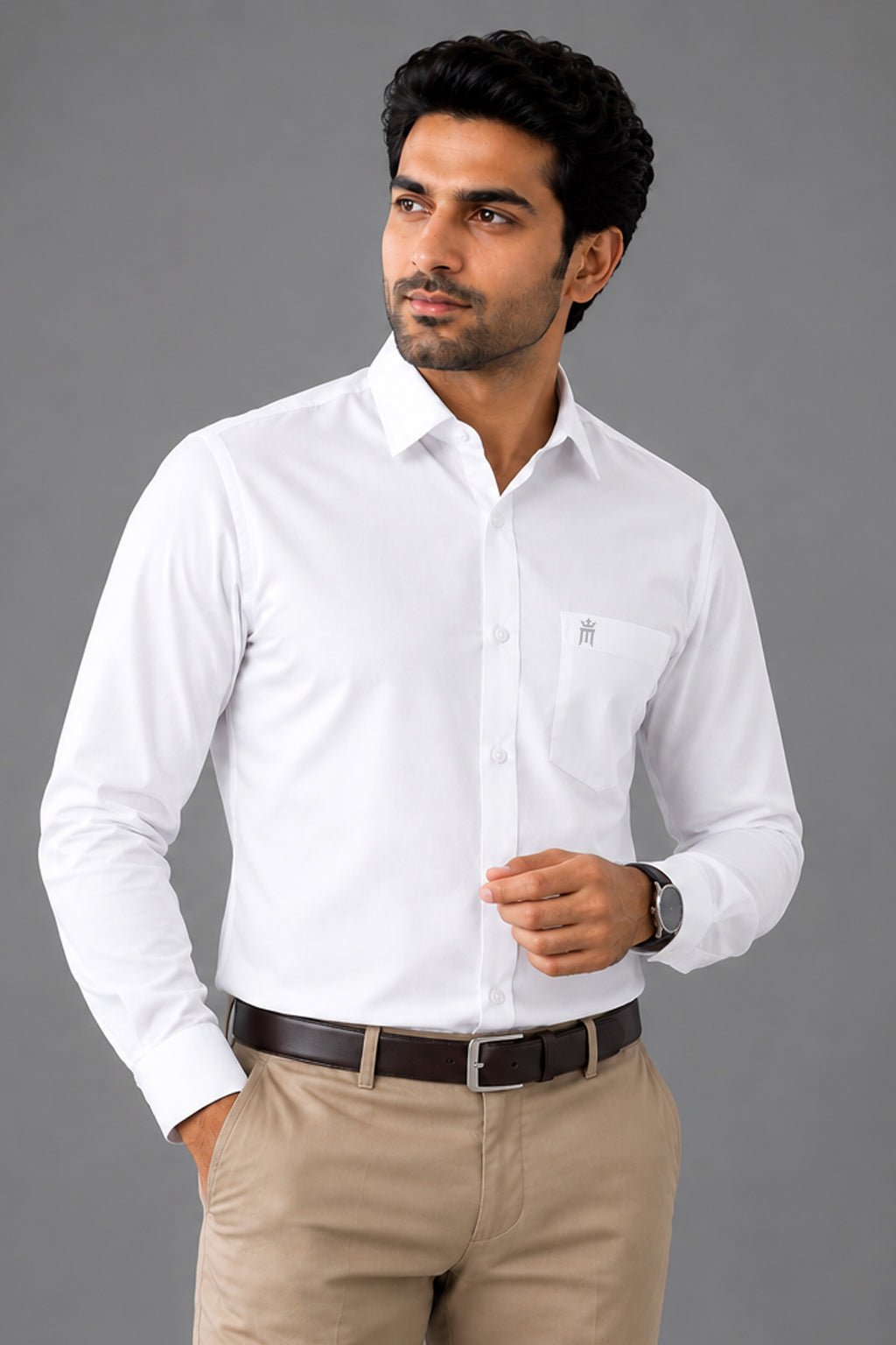 Berty Formal White Shirt