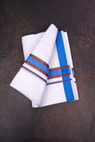 FD-176 W/D DHOTI 3.80 MTR-Sky Blue