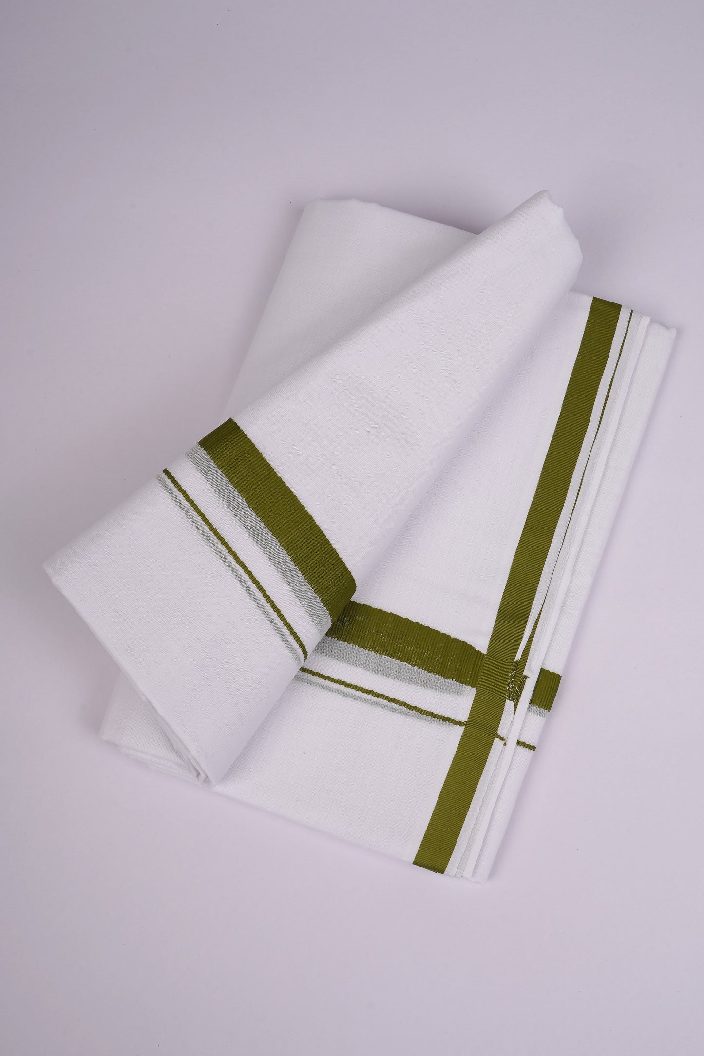HD-25 W/D DHOTI  3.80 MTR-Dark Green