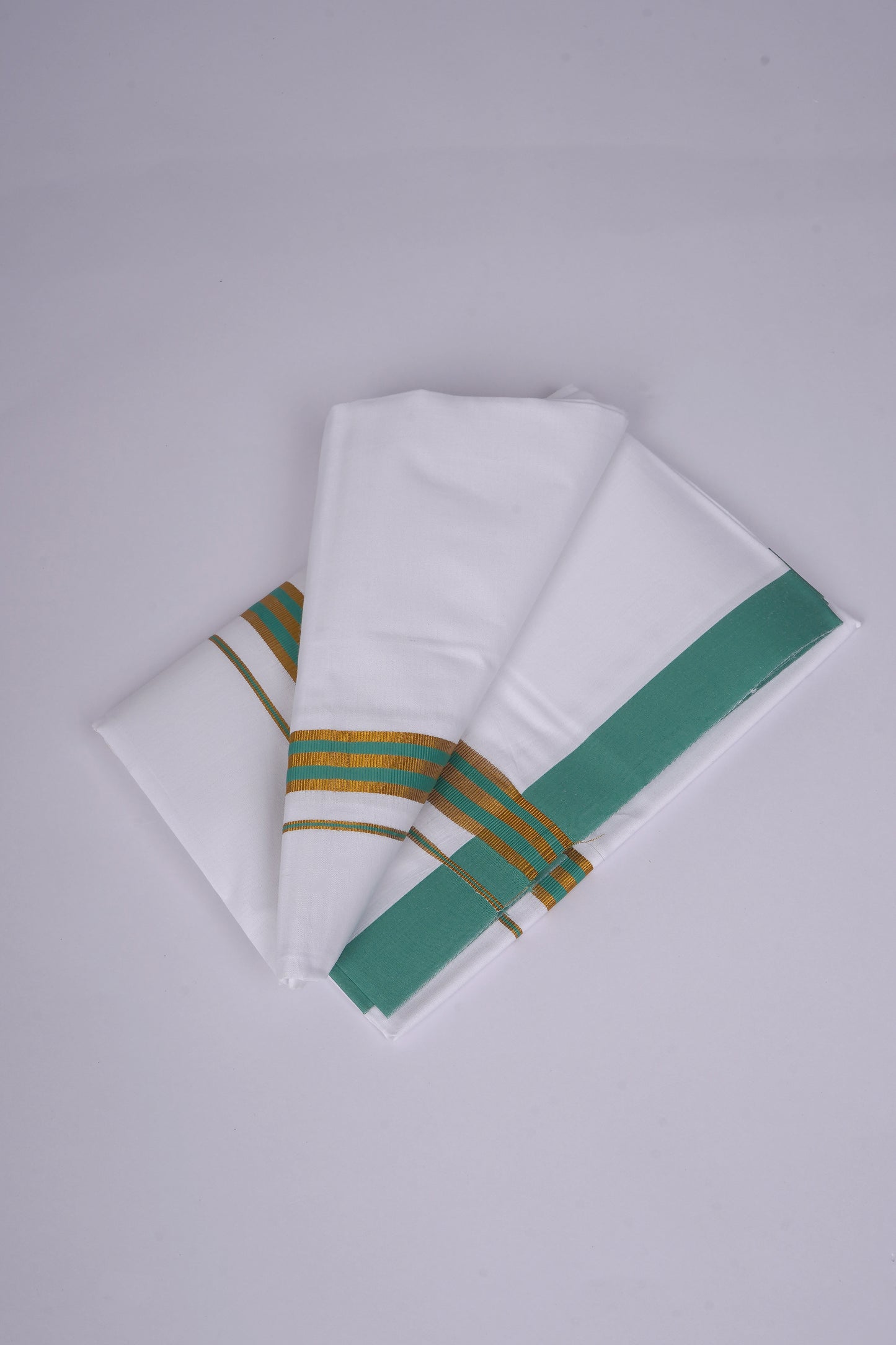 FS-107 W/S DHOTI 2.00 MTR - GOLD GREEN