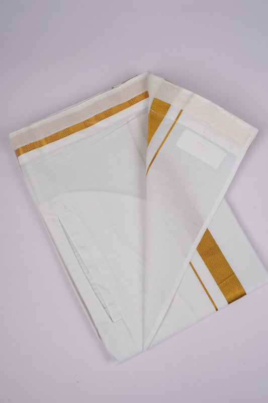 PKT GLS-02 VELCRO WHITE SINGLE DHOTI