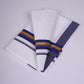 FS-93 W/S DHOTI 2.00 MTR - GOLD DARK BLUE