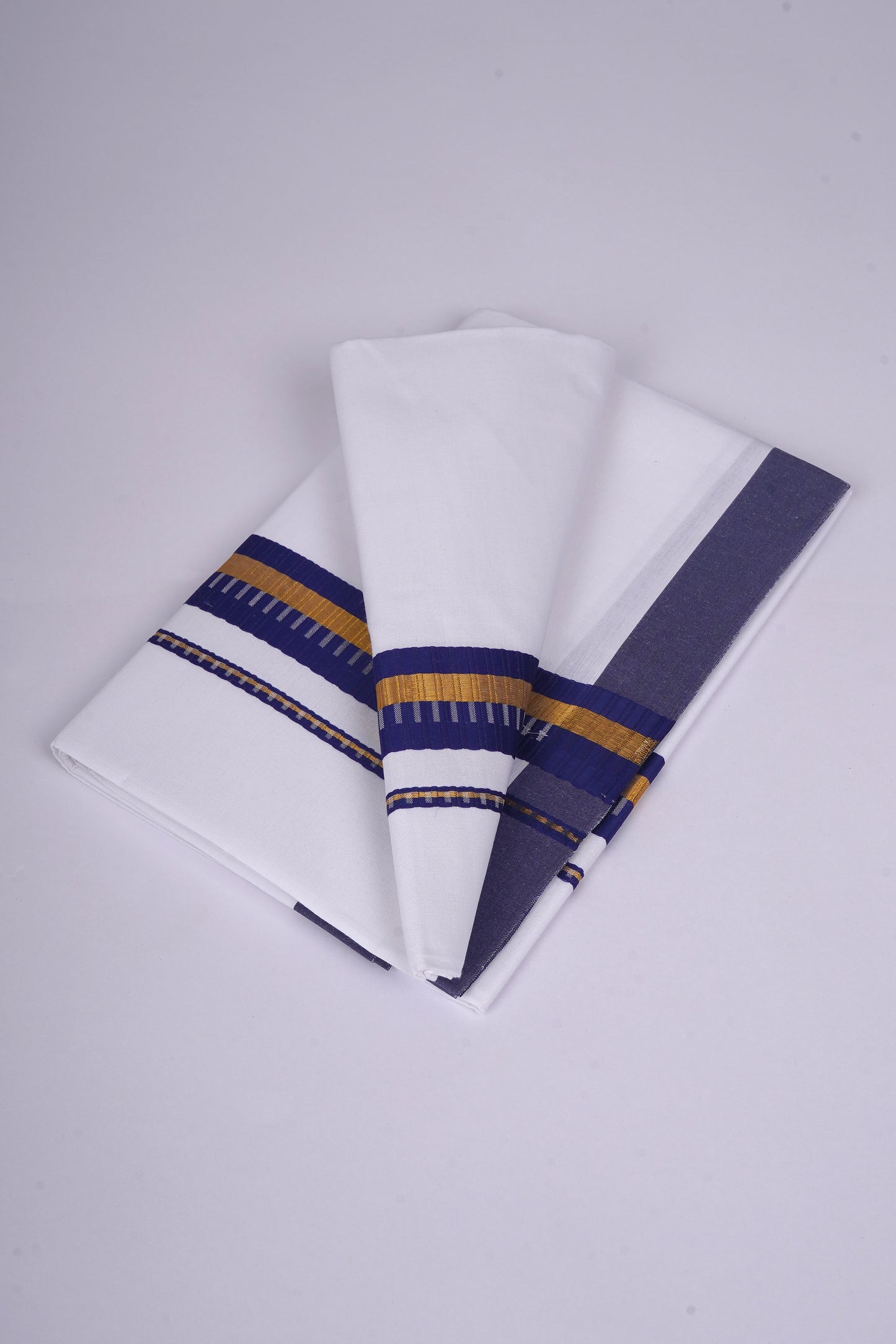 FS-93 W/S DHOTI 2.00 MTR - GOLD DARK BLUE
