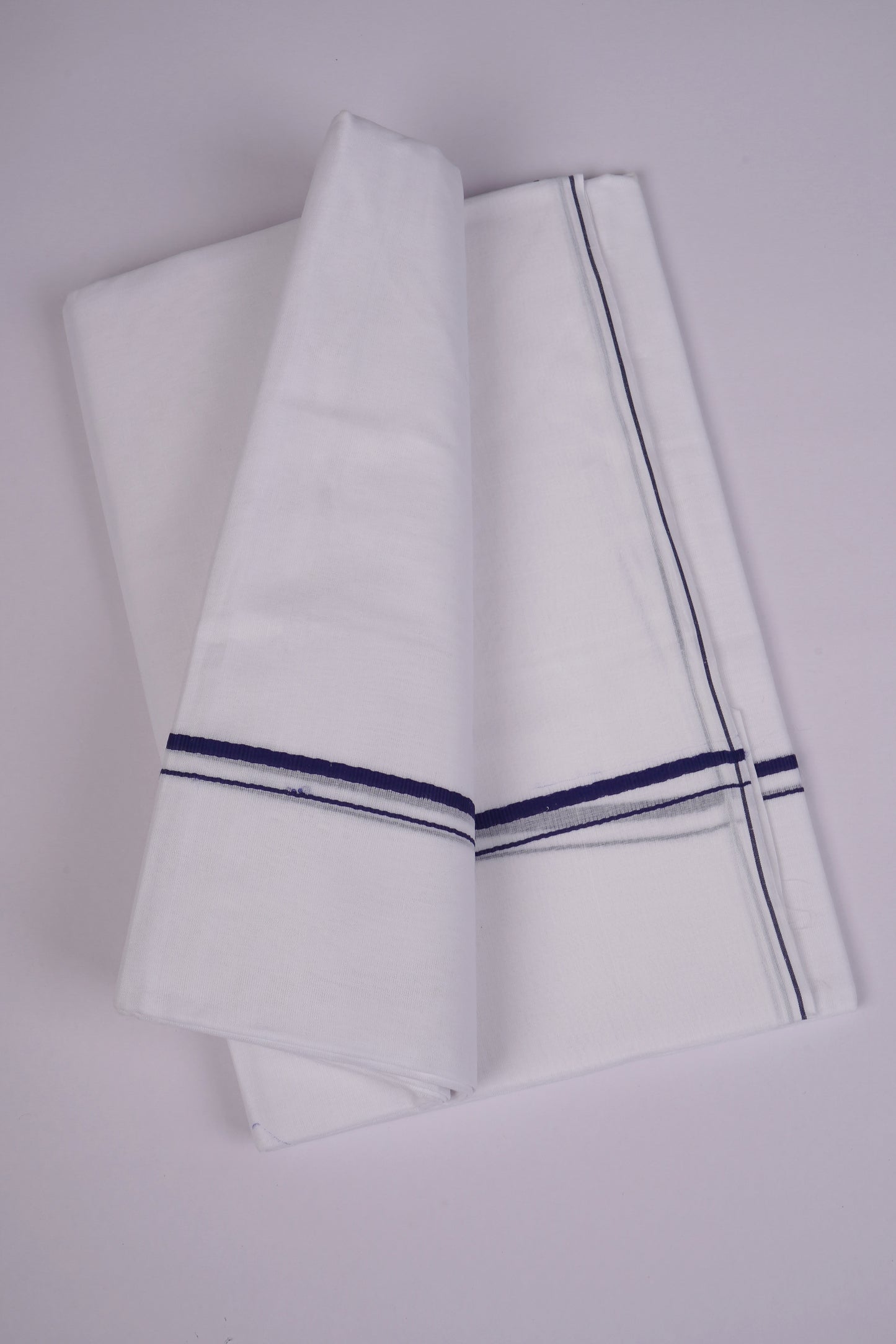 SD-17 W/D DHOTI  4.00 MTR-Dark Blue