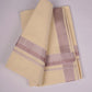 RGD-07C CREAM DOUBLE DHOTI  4.00 MTR