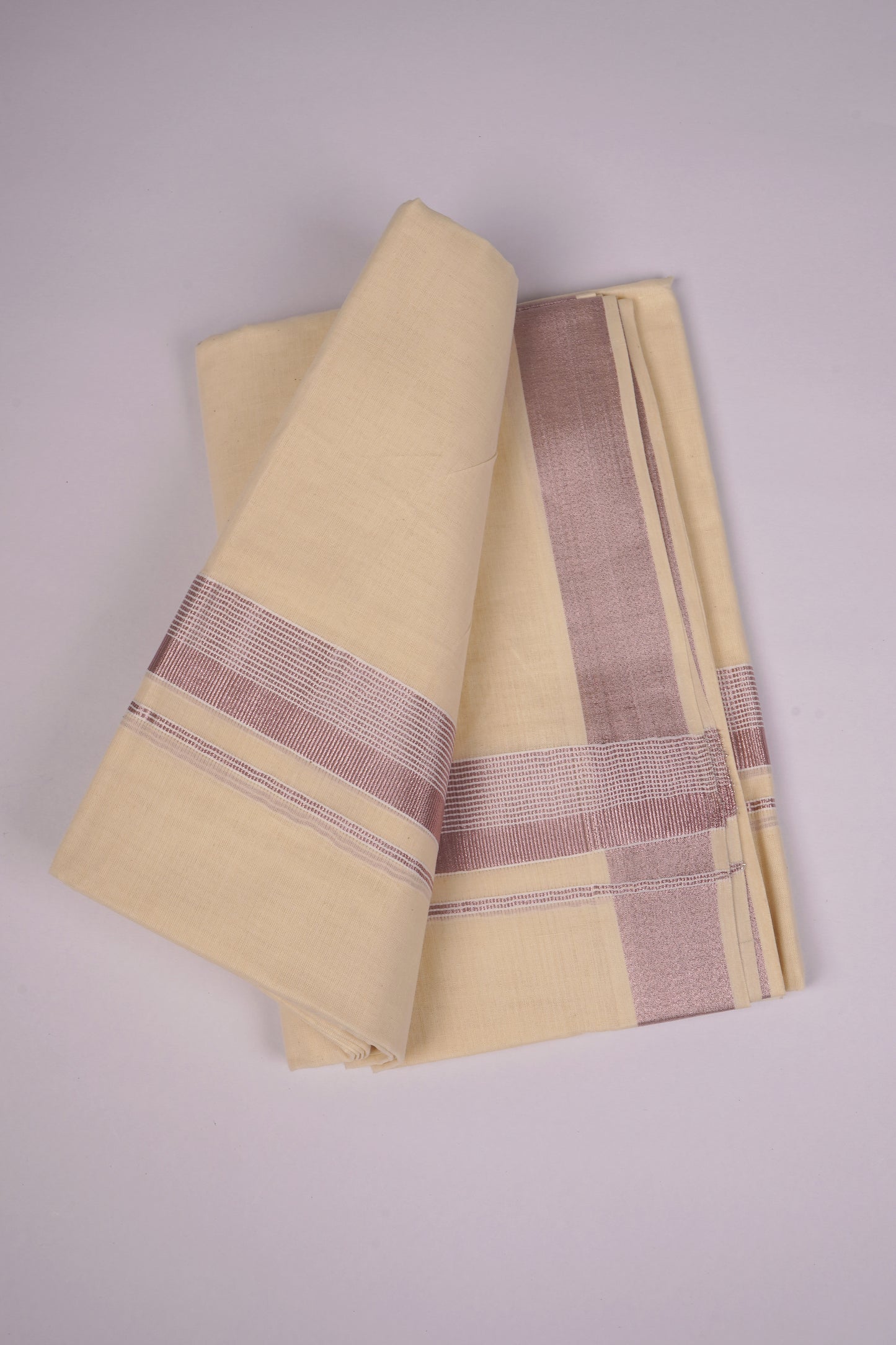 RGD-07C CREAM DOUBLE DHOTI  4.00 MTR