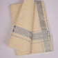 SLD-62C CREAM DOUBLE DHOTI  3.80 MTR
