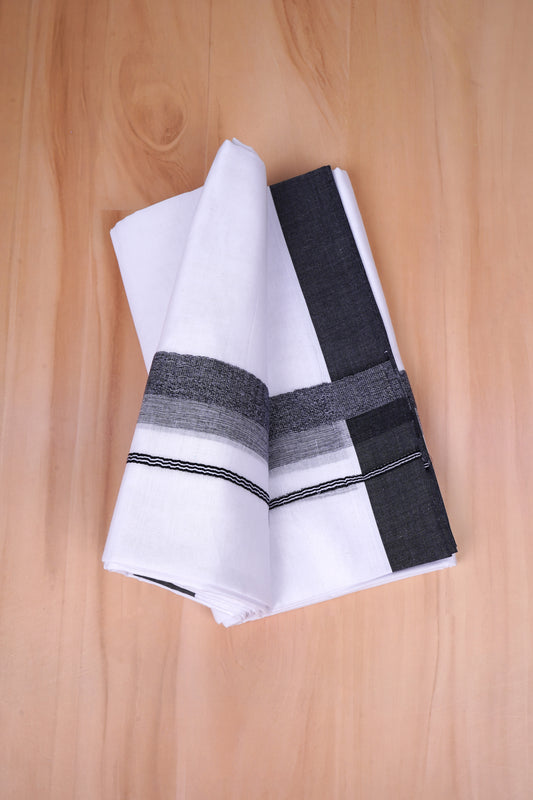 FCD-394 W/D DHOTI 3.80 MTR- Black