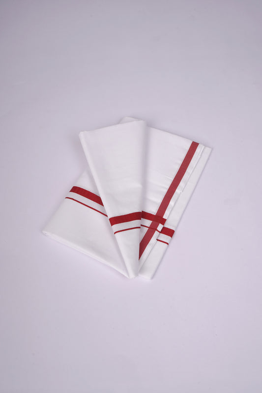 HS-19 W/S DHOTI 1.90 MTR - Red