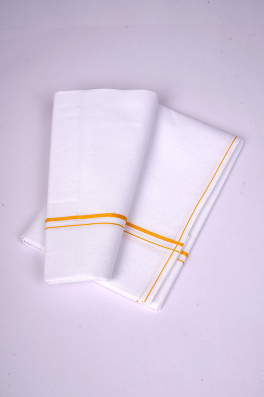 SS-25 W/S DHOTI  2.00 MTR - Yellow