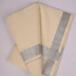 SLD-93C CREAM DOUBLE DHOTI  3.80 MTR