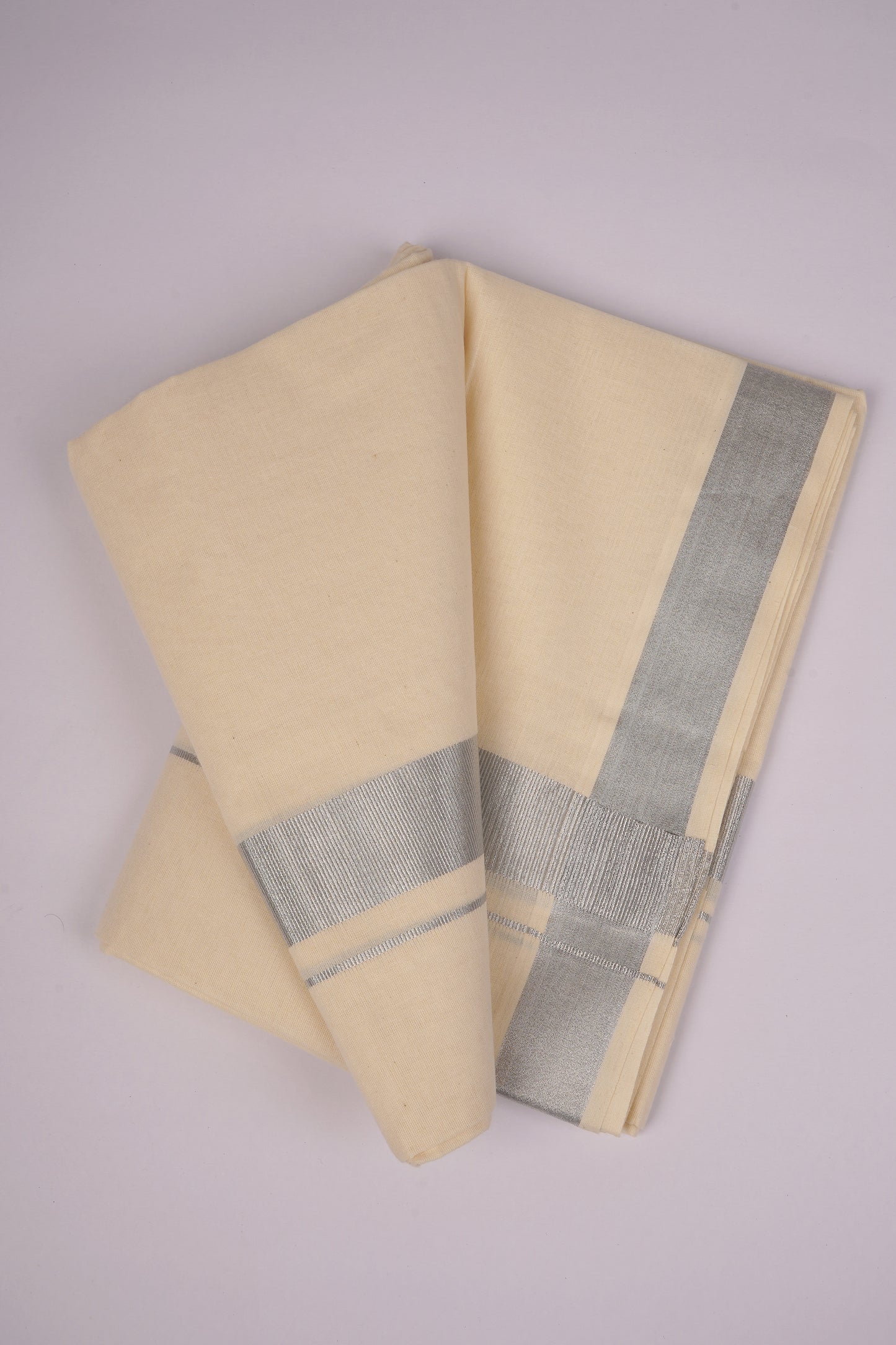 SLD-93C CREAM DOUBLE DHOTI  3.80 MTR