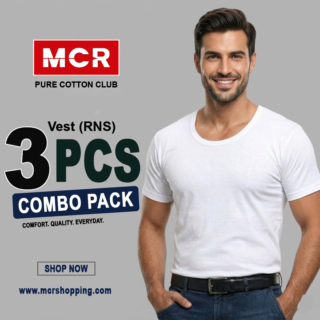 Grand Vest White RNS (Pack Of 3)