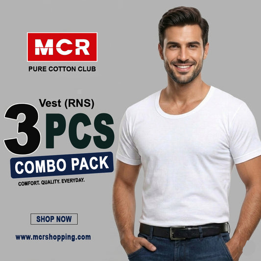 Grand Vest White RNS (Pack Of 3)