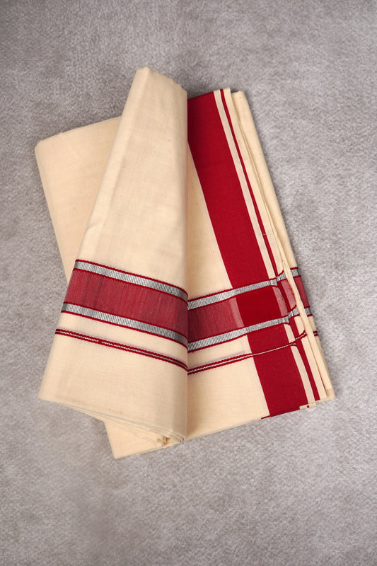 FD-178C C/D DHOTI  3.80 MTR-Dark Pink