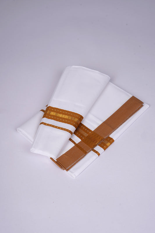 FS-108 W/S DHOTI  2.00 MTR - Dark Brown