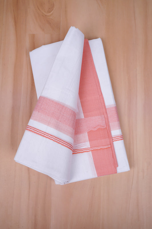 FCD-394 W/D DHOTI 3.80 MTR- Light pink