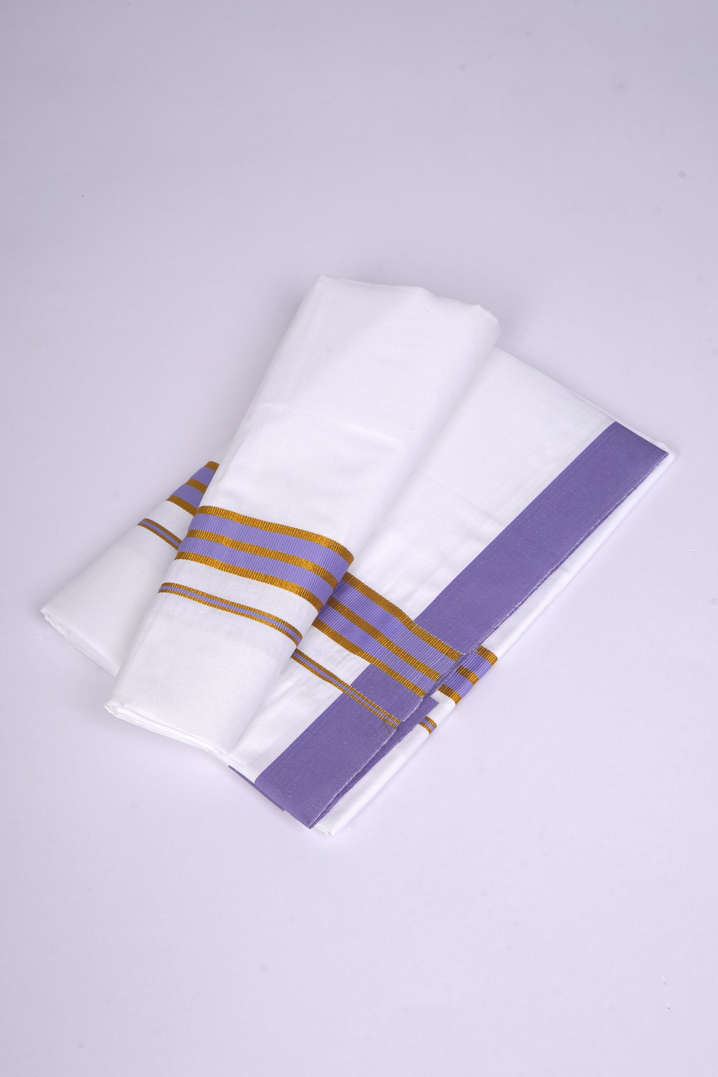 FS-107 W/S DHOTI 2.00 MTR - GOLD VIOLET