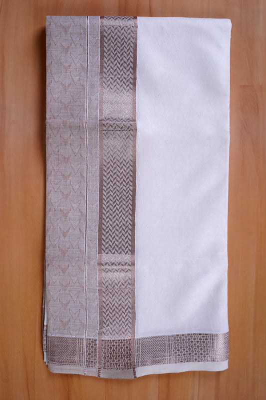 Aayush Cotton Jaquard Shirtings & Dhoti Single Set - D2