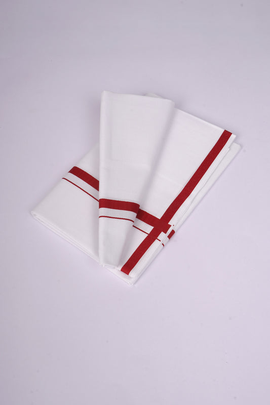HS-04 W/S DHOTI   2.00 MTR - Red