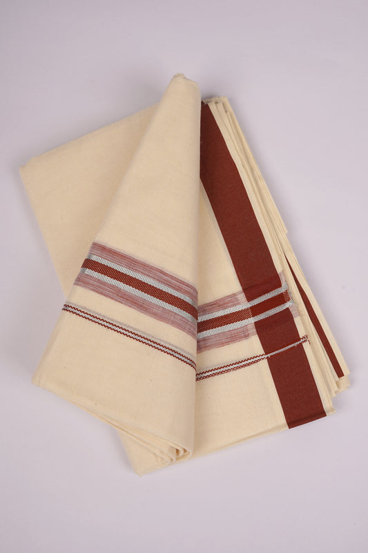 FD-187C C/D DHOTI  3.80 MTR-Maroon