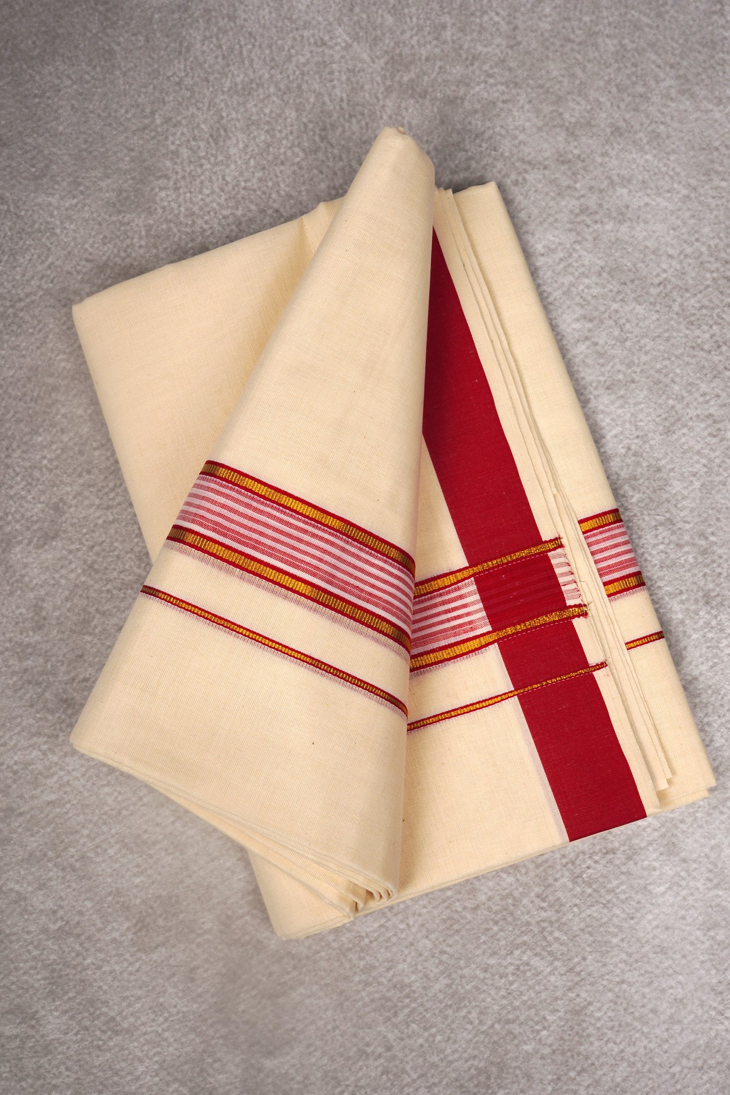 FD-186C C/D DHOTI  3.80 MTR-Dark Pink