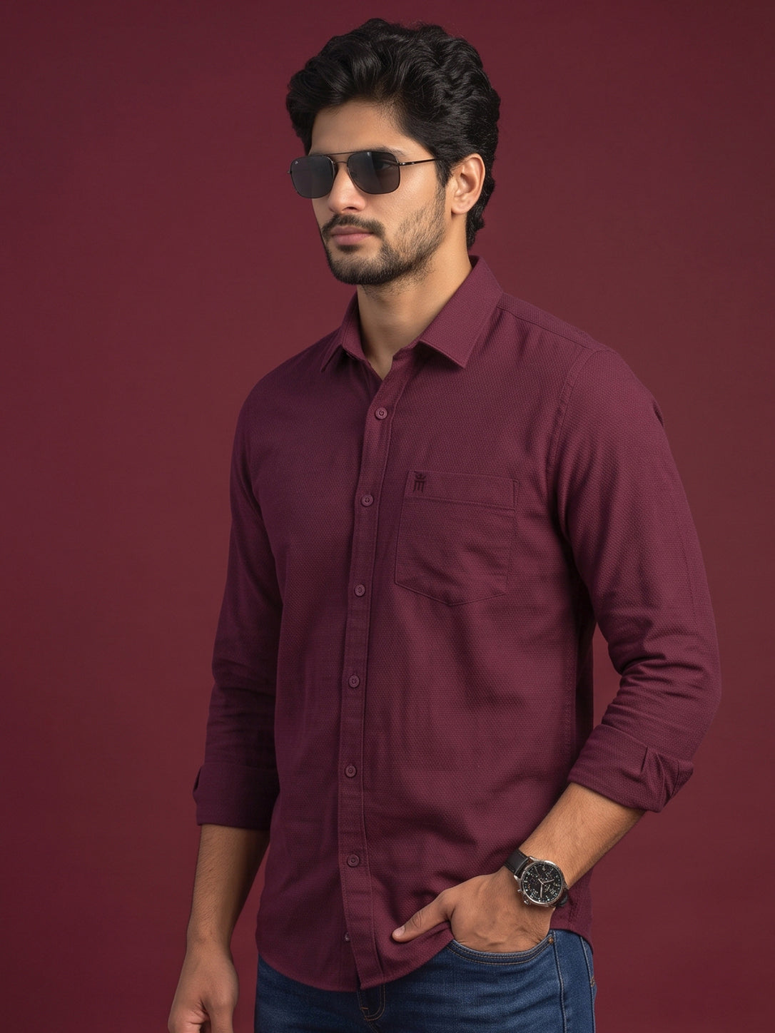 MCR VEGA FORD 23004 Full Sleeve Formal Color Shirt For Men