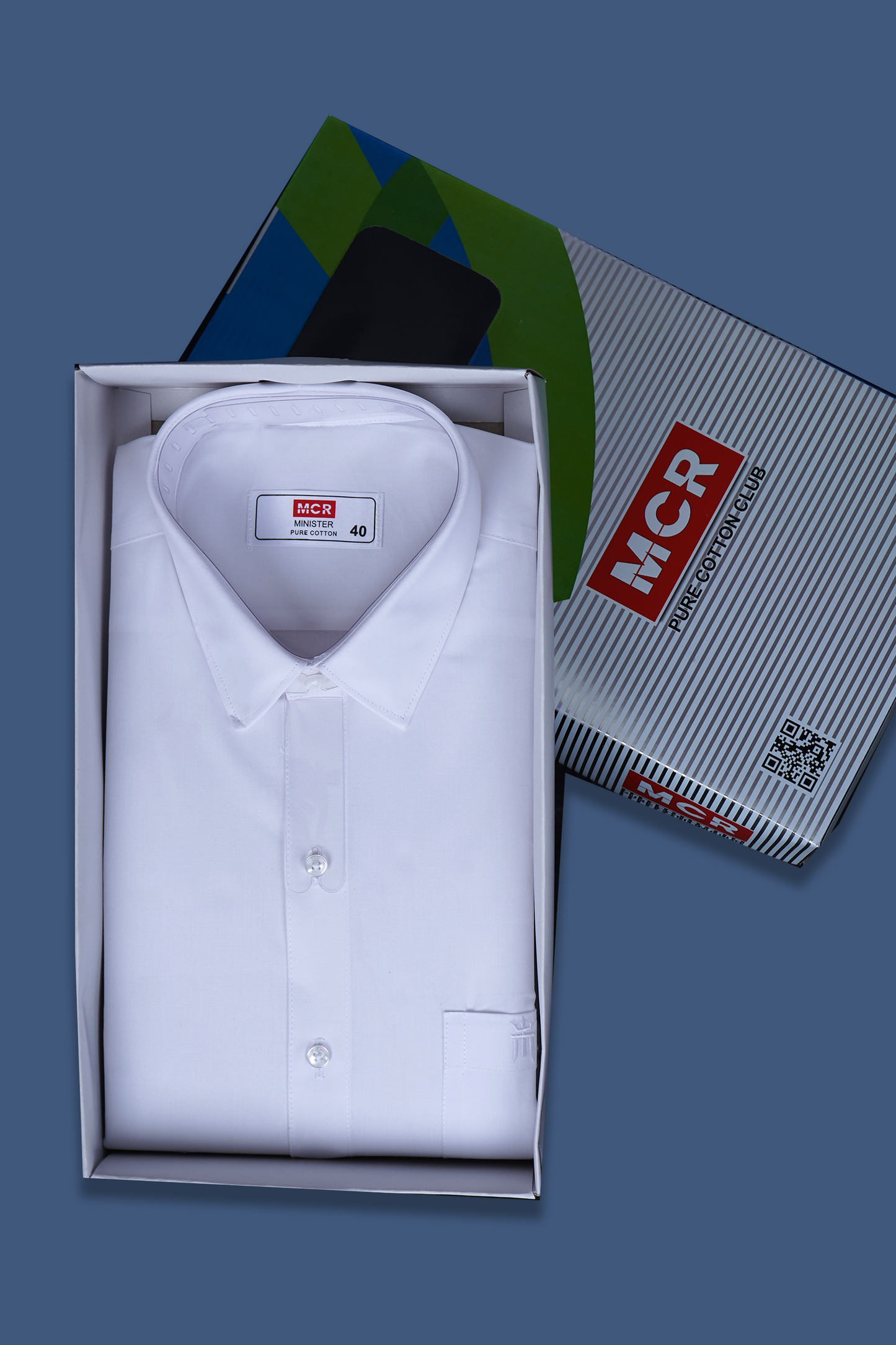 MCR MINISTER Full Sleeve Formal White Shirt For Men