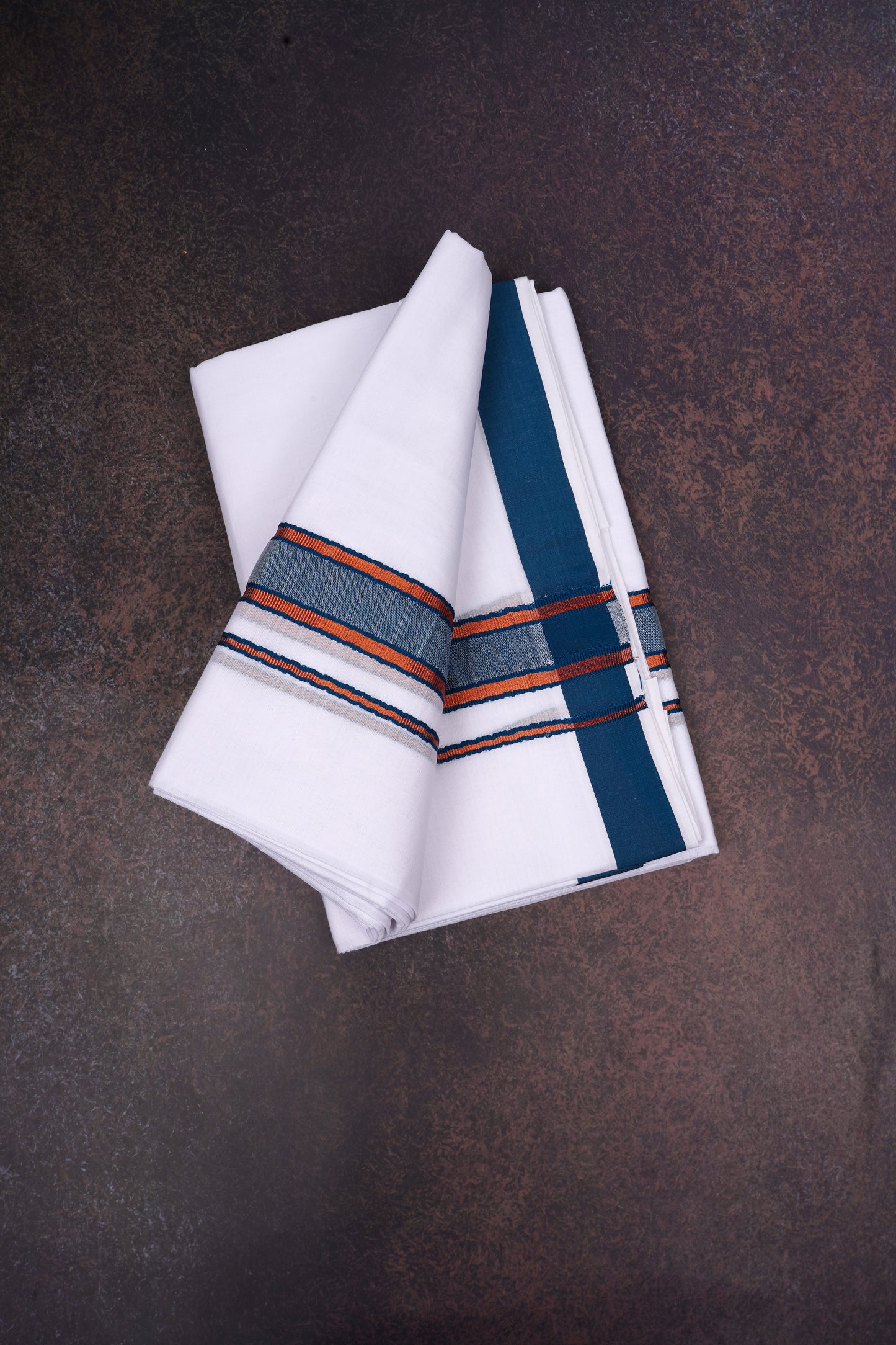 FD-176 W/D DHOTI 3.80 MTR-Dark Blue