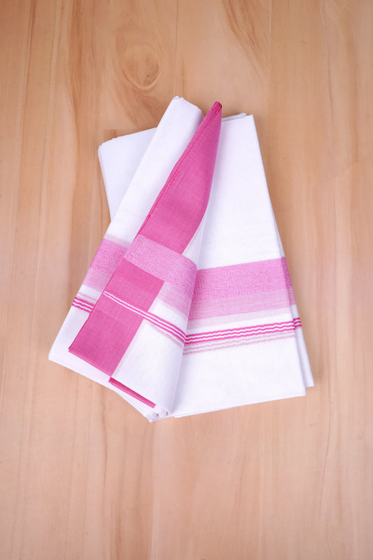 FCD-394 W/D DHOTI 3.80 MTR- pink 2