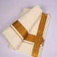 GLD-34C CREAM DOUBLE DHOTI  3.80 MTR