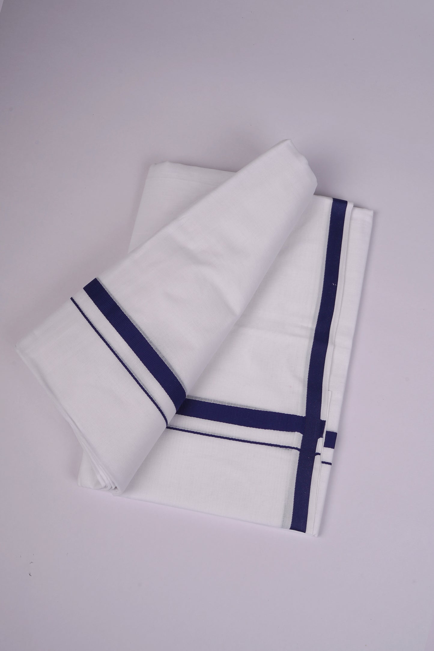 HD-28 W/D DHOTI  3.80 MTR-Navy Blue