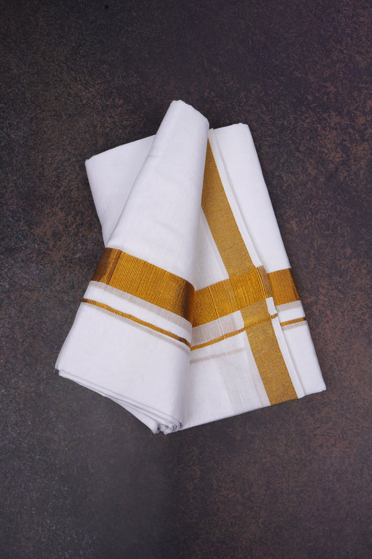 ROYAL FINISH 101 W/D DHOTI 3.80 MTR-Gold